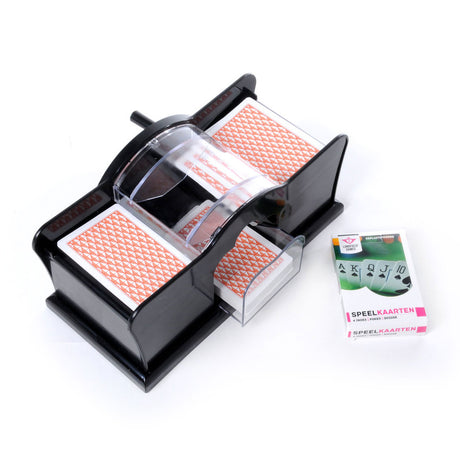 Longfield card shuffler manual - plastik kort shuffler - til brætspil, kortspil - familiespil - englehjerte