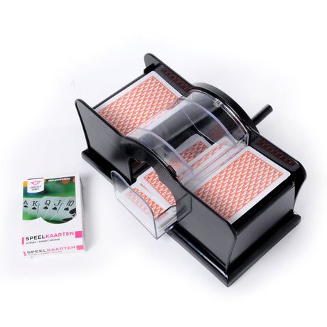 Longfield card shuffler manual - plastik kort shuffler - til brætspil, kortspil - familiespil - englehjerte