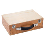 Engelhart metal jeu de boules - 6 bolde i trækasse - sort grå - luksus sæt - petanque - boules - metal bolde - egnet til enhver jeu de boules bane - longfield