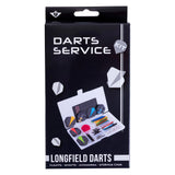 Longfield dart servicesæt tilbehørssæt 141 dele i plastikæske