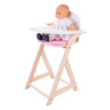 Dukkestol pink hvid