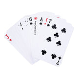 Longfield xxl playing cards 12.1 x 18.5 cm – plasticized paper card game (54 cards) – extra large card game for board games family game – angel heart