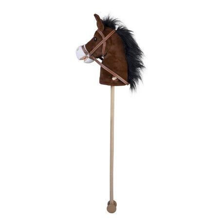 Engelhart stokpaardje-bruin-geluid-wieltjes