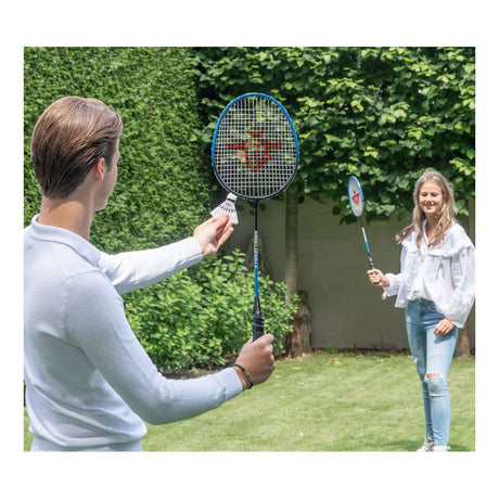 Engelhart badmintonset - 2 shuttles en 2 rackets