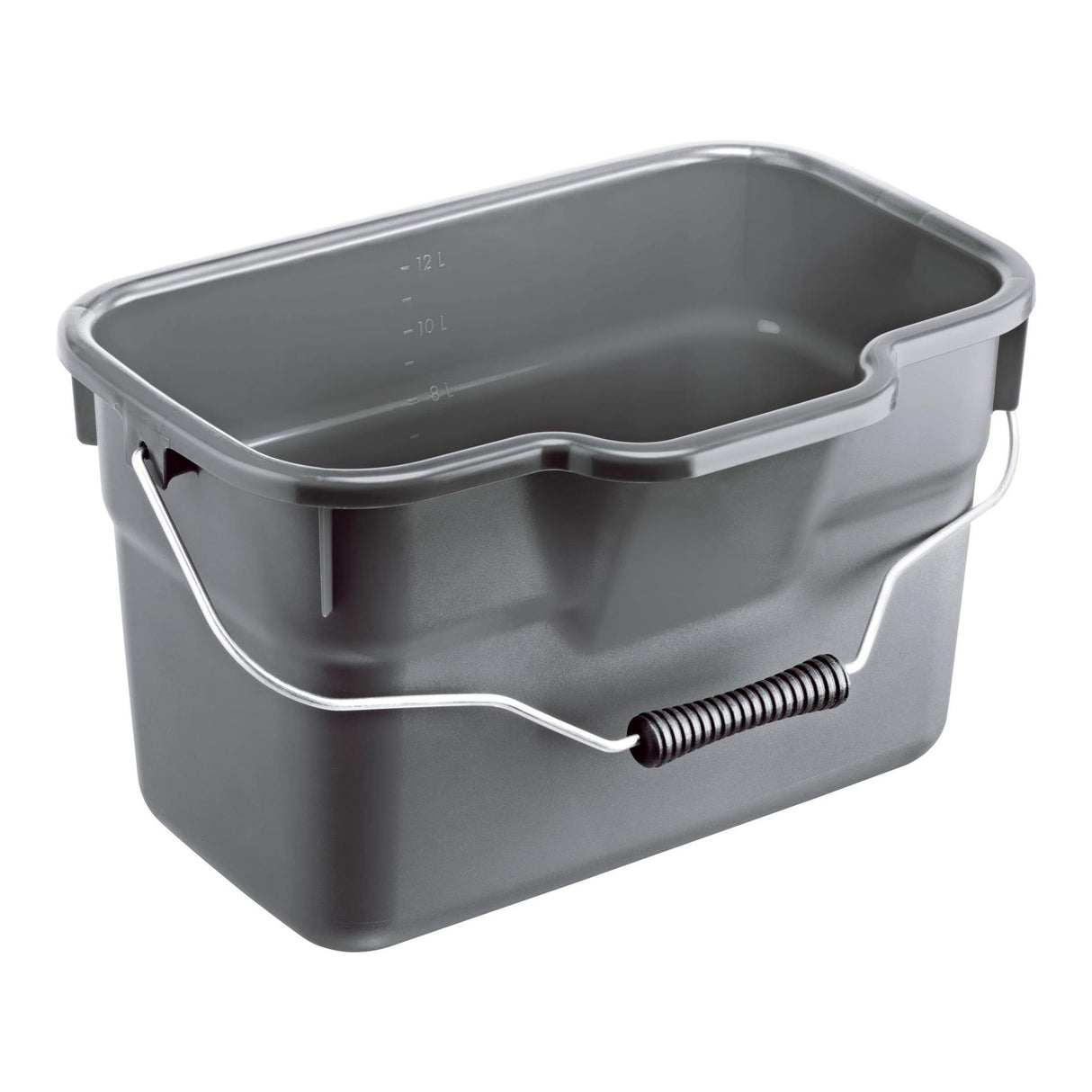Rotho basic rektangulær spand 12l antracit