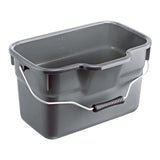 Rotho basic rektangulær spand 12l antracit
