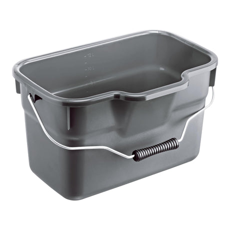 Rotho basic rektangulær spand 12l antracit