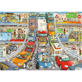 Ravensburger puslespil tegneserie - trafik kaos 1000 stk.