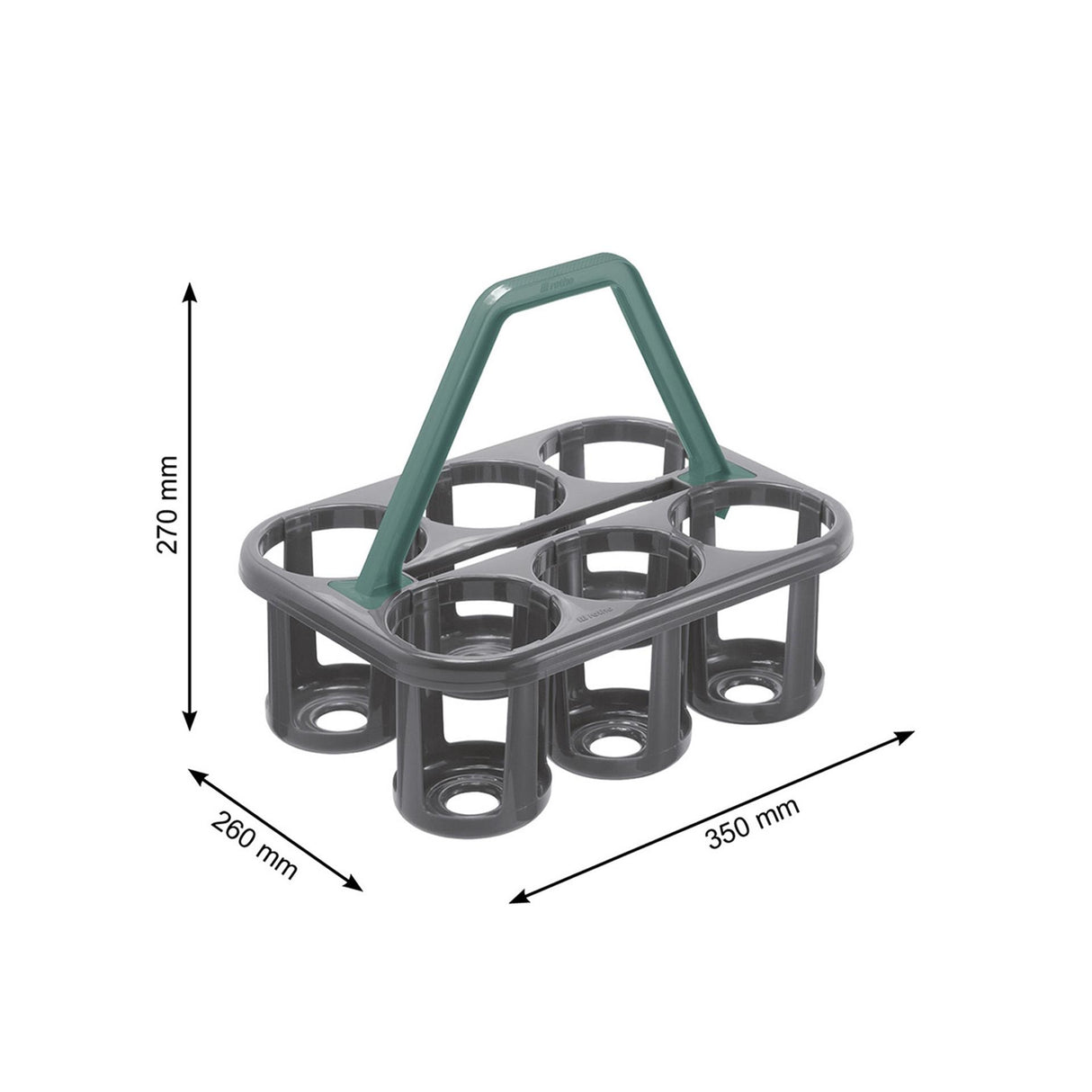 Rotho flaskeholder basic - antracit
