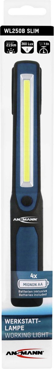 Ansmann 1600-0265 WL250B smart arbejdslys LED fungerer på batterier
