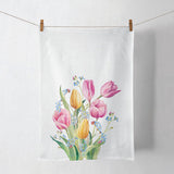 Ambiente køkkenhåndklæde-viskestykke tulipan buket 100% bomuld 50x70cm