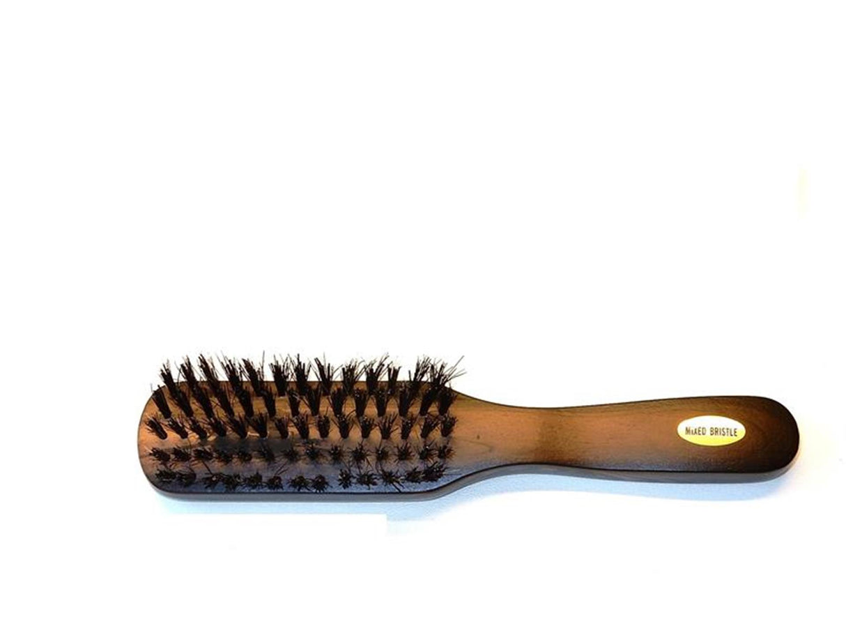 Hårbørste smalle brune træhårde børster 22cm