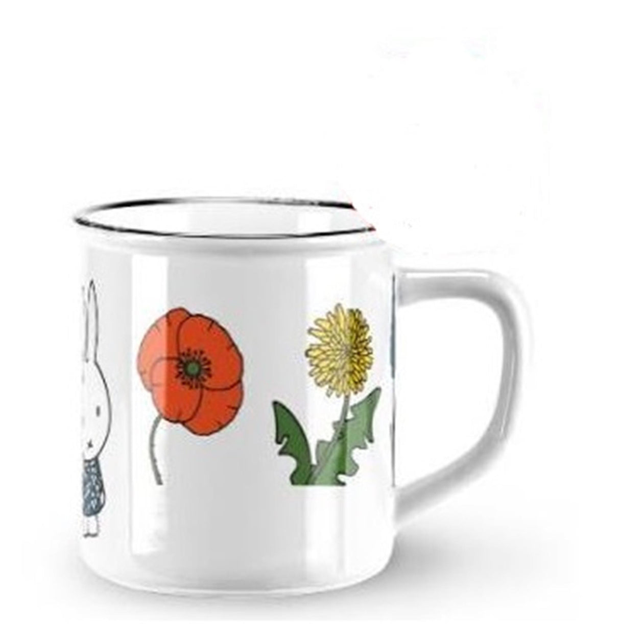 Miffy krus blomster ã˜8xh7,5cm keramik