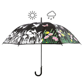 Esschert design farve skiftende paraply blomst bred