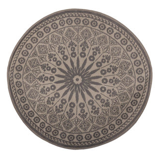 Esschert Design Garden Carpet Grey Round 170 cm