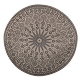 Esschert Design Garden Carpet Grey Round 170 cm