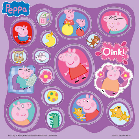 Bambolino legetøj peppa pig klistermærke sæt