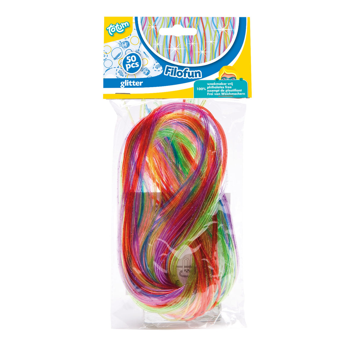 Totum filofun glitter, 80 cm, 50 stk.