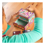 Dekorer Totum enhjørning smykkeskrin - legetøj piger håndværk gave tip - mosaik 15 x 10 x 10 cm gave tip piger og drenge fra 3 år