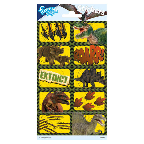 Totum klistermærke ark dinosaurer