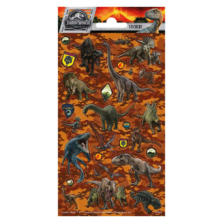 Totum klistermærke ark jurassic world