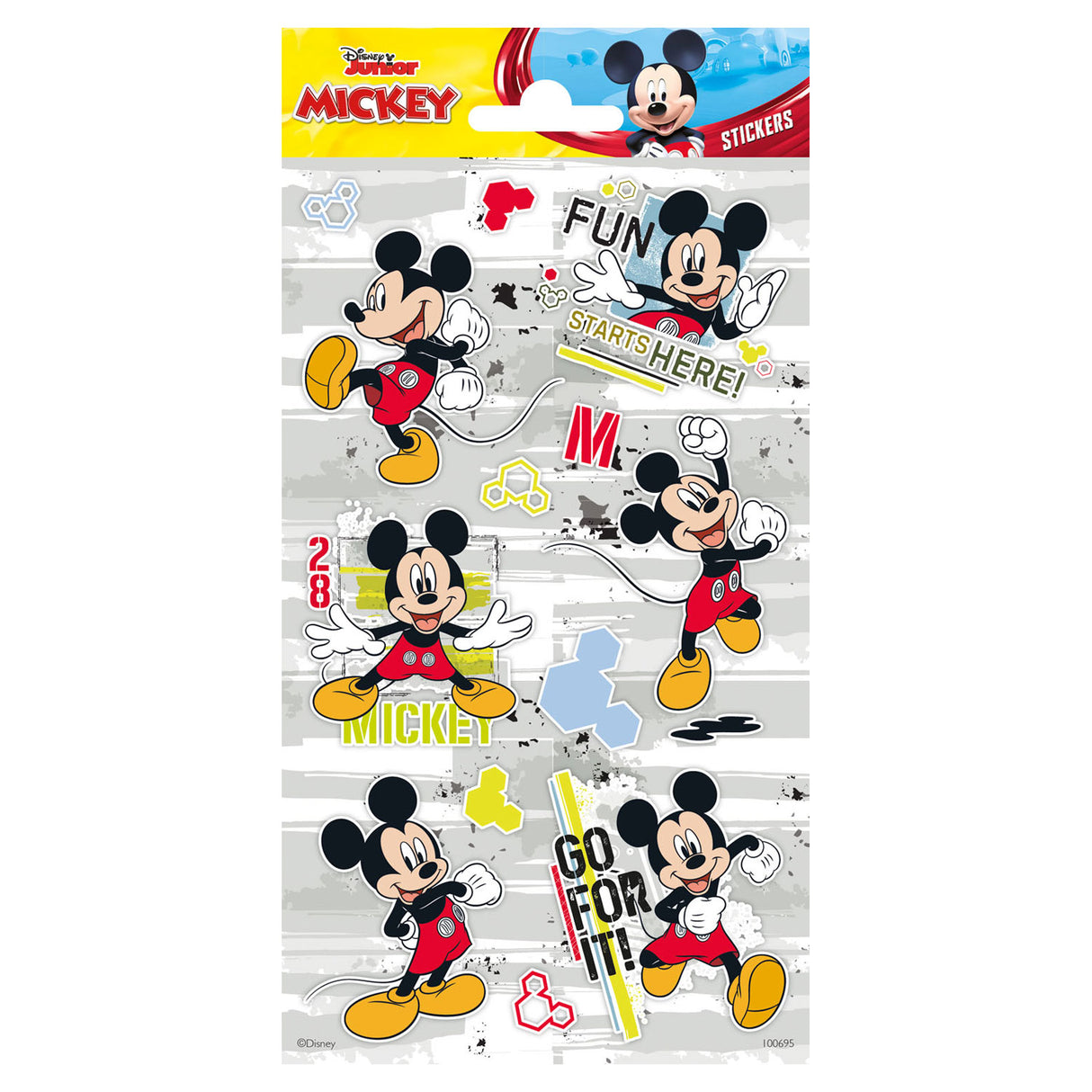 Totum klistermærke ark blinke - mickey mouse