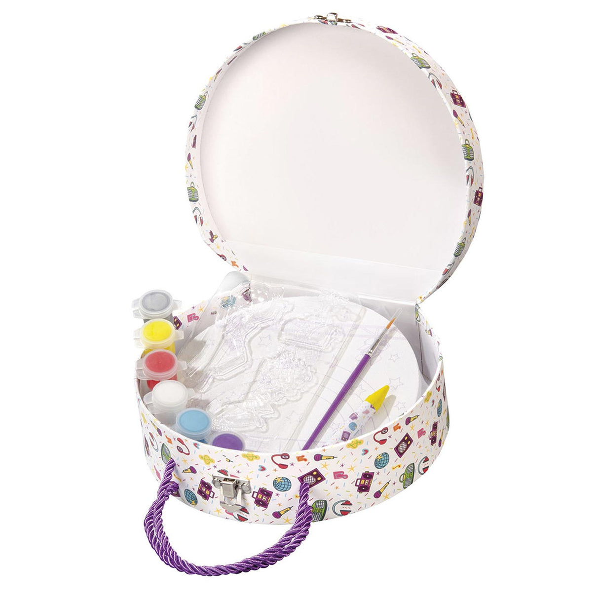 Totum craft case disco dans lærred maleri - legetøj piger - crafting med gips home deco