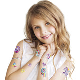 Totum enhjørning tatovering 40 stykker børnetatovering metallic - make-up til børn dress up og fest og dress up tilbehør