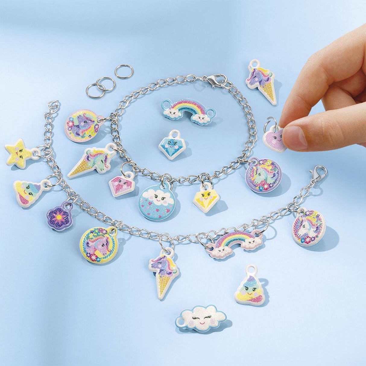 Totum Unicorn - Puffy charme armbånd