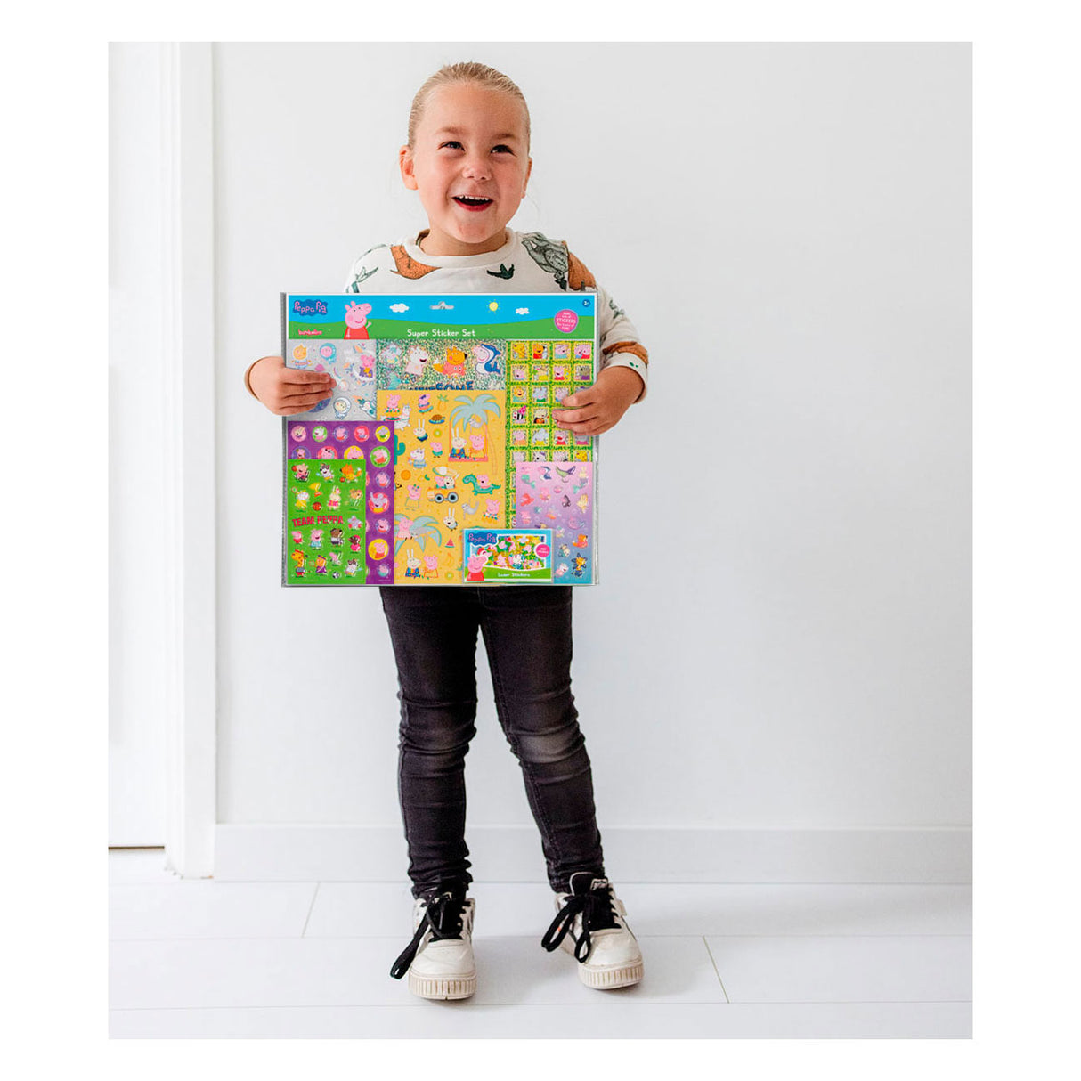 Totum super klistermærke sæt - peppa gris