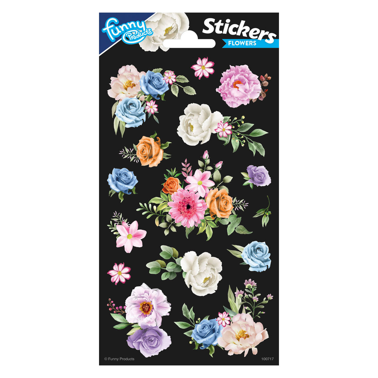 Totum klistermærke ark med blomster