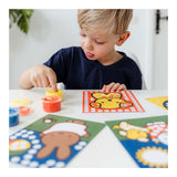 Bambolino Miffy kreativ med fingermaling - kreativ legetøjskunst junior småbørn førskolebørn - fra 2 år - gavetip junior