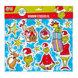 Totum the Grinch vinduesklistermærker xl - flytbare ikke-permanente genanvendelige klistermærker - kreativt legetøj fra 3 år vinduesdekoration