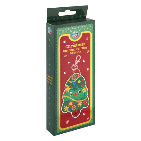 Creative craft group diamond painting sleutelhanger kerstmis