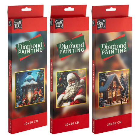 Creative craft group diamond painting kerstmis - 30x40cm