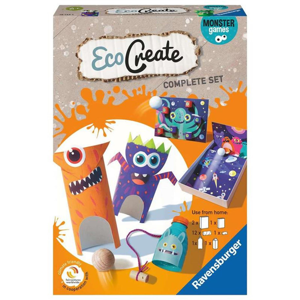 Ravensburger økocreate midi - monster spil