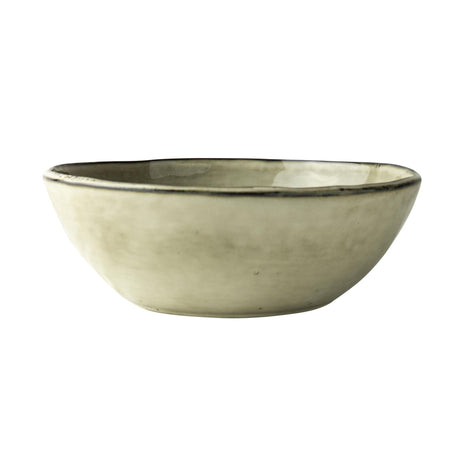 Hollandsk rose økologisk skål 23cm creme 2stk