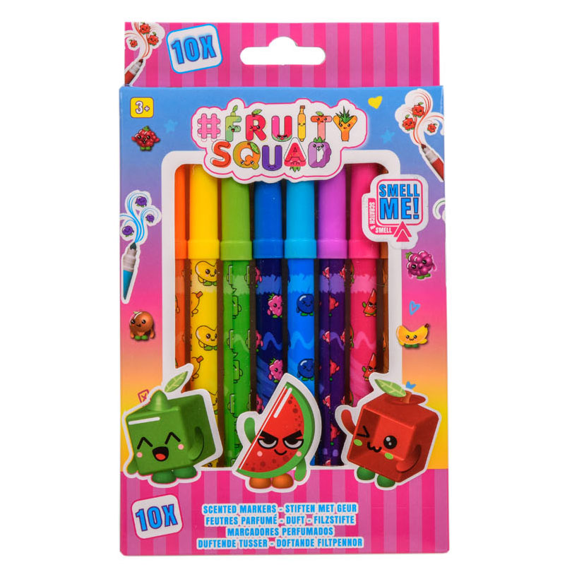 Canenco Fruity Squad Markers supertip med duft, 10 ..
