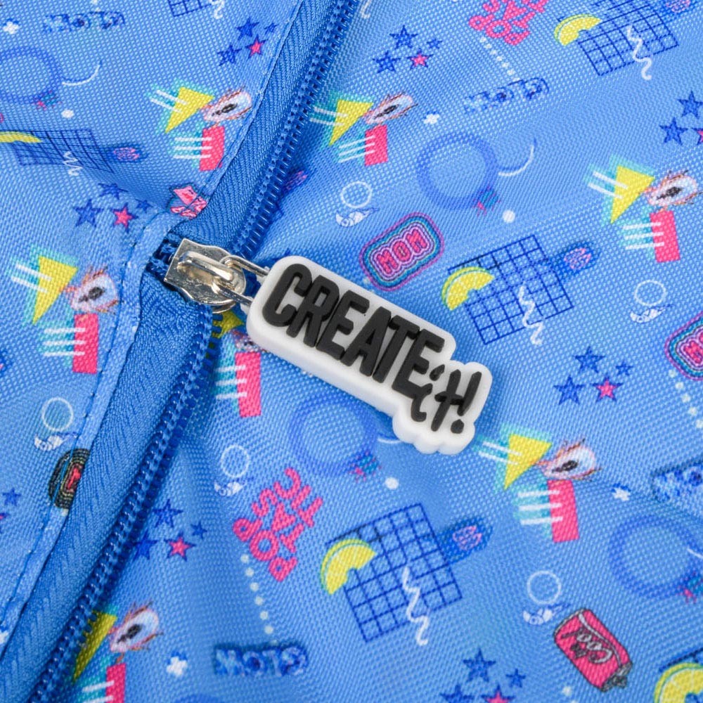 Opret det! poptastic foldbar shopper - blå