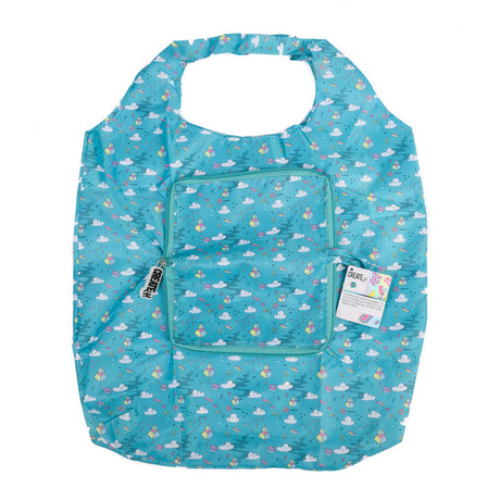 Opret det! poptastic foldbar shopper - turkis