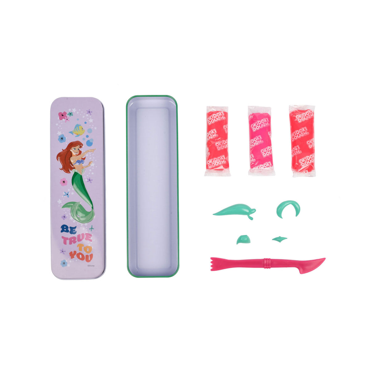 Canenco Disney Princess Okidoki leropbevaringsdåse 3D med tilbehør