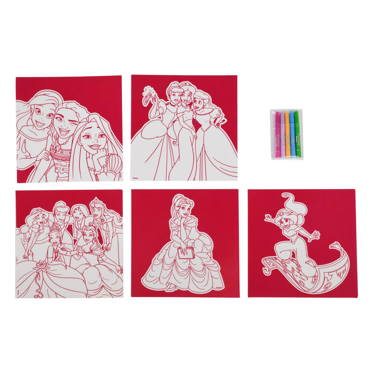Canenco disney princess filtfarver, 5 stk.