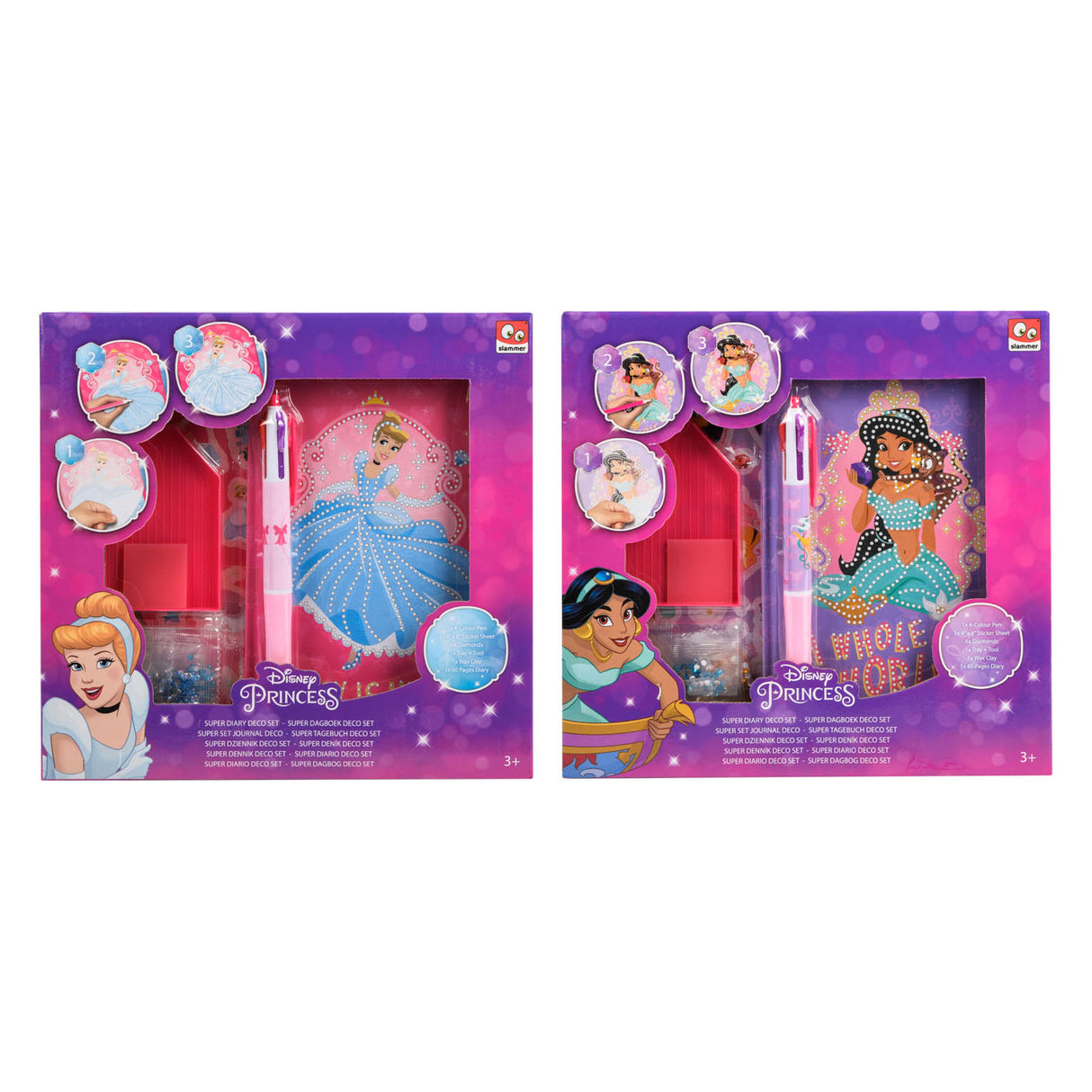 Canenco disney prinsesse dagbog diamantmaleri
