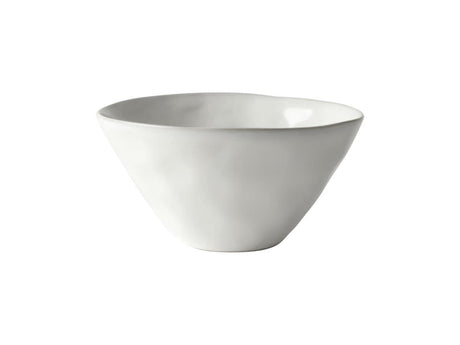Hollandsk rose økologisk skål ø14x7cm hvid 4 stk