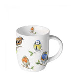 Ambiente krus 0,2l fugleart hvid