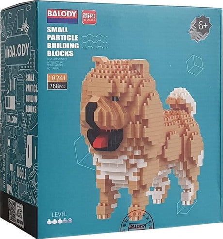 Balody chow chow hund med nanoblokke mini lego byggeklodser 768 dele