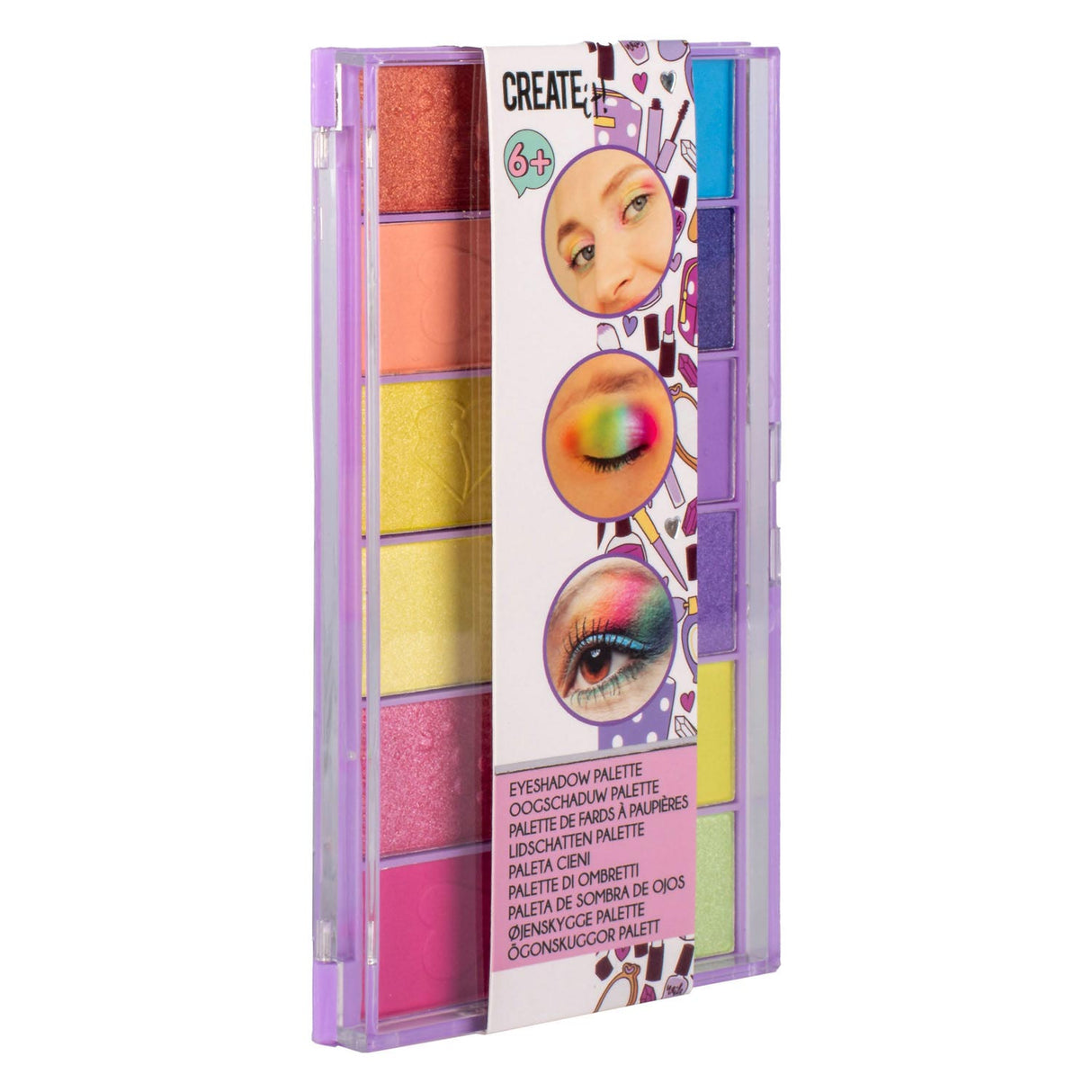 Opret det! skønhed øjenskygge palette, 12 farver!