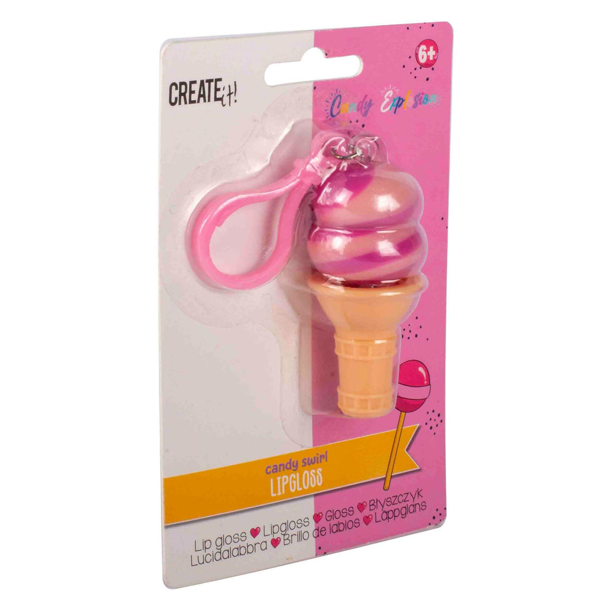 Canenco laver det! candy explosion lipgloss iskon nøglering