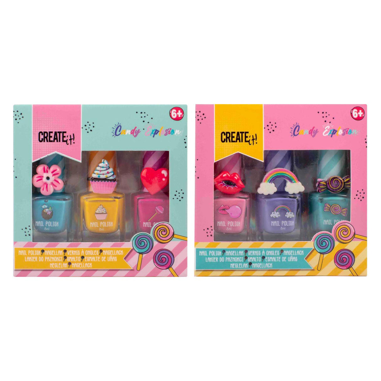 Opret det! candy explosion neglelak, 3 stk.