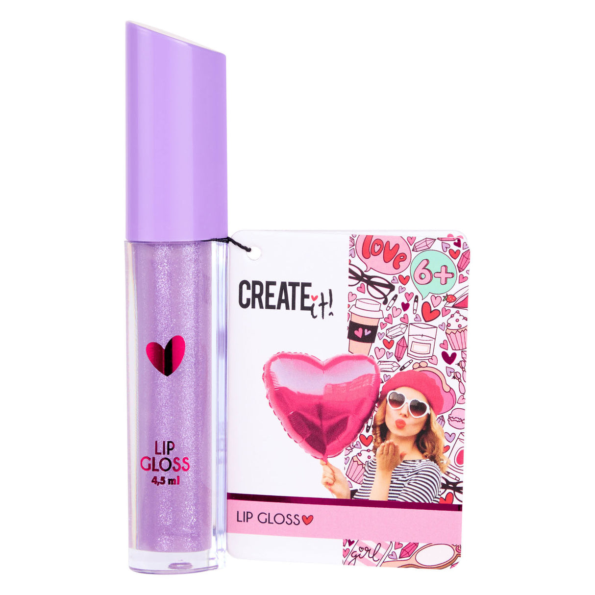 Opret det! hjerte lipgloss